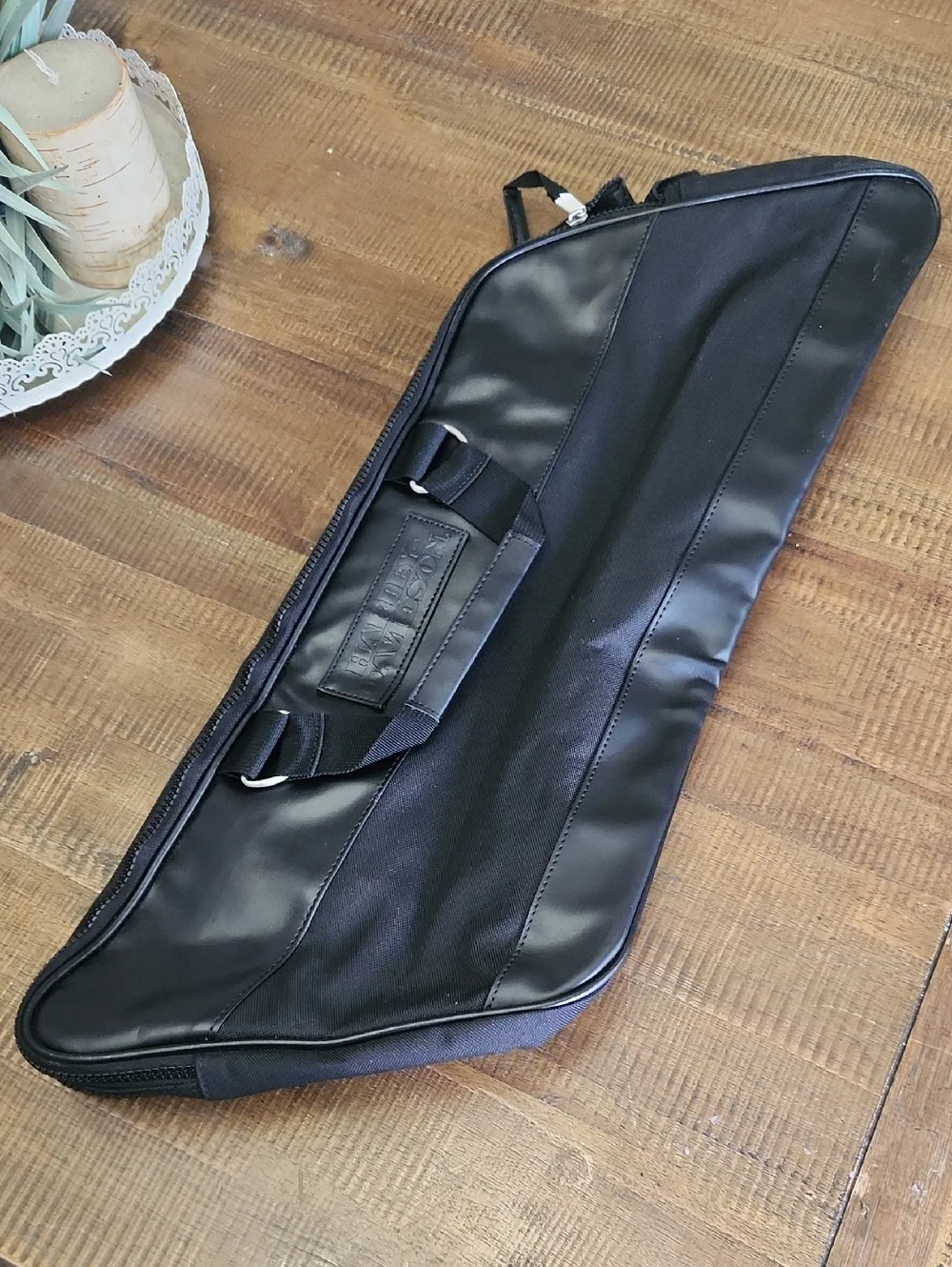 Harley Davidson Saddle Bag Black Men's Duffel Bag - Classic Travel Holdall